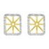  Cubic Zirconia Earring jackets in Sterling Silver