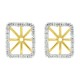  Cubic Zirconia Earring jackets in Sterling Silver