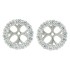  Cubic Zirconia Earring jackets in Sterling Silver