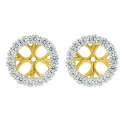  Cubic Zirconia Earring jackets in Sterling Silver