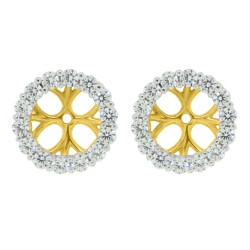  Cubic Zirconia Earring jackets in Sterling Silver