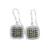 Chocolate Diamond Drop Earrings in 14Kt White Gold