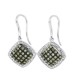 Chocolate Diamond Drop Earrings in 10Kt White Gold