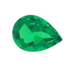 Lab Created Emerald Minimum 0.70Ct 7x5mm Pear