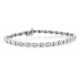 Womens Diamond Bracelet 10Kt White Gold, 0.30cttw