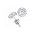 Diamond Stud Earrings in 14Kt White Gold