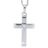 Diamond Cross Pendant Necklace 10Kt White Gold 