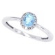 10Kt White gold Aquamarine and Diamond Halo Ring