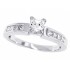 Princess Cut Diamond Engagement Ring 14Kt Gold CZ Center 1ct