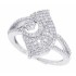 Women's Diamond Fashion Ring in 10Kt White Gold