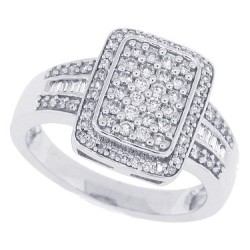 10Kt White Gold Women's Diamond Ring 0.50cttw