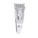 1/2ct Baguette and Round Diamond Engagement Ring 10Kt Gold