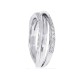 Genuine Diamond Right Hand Band in 14Kt White Gold