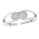 Pave Set Genuine Diamond Band in 10Kt White Gold