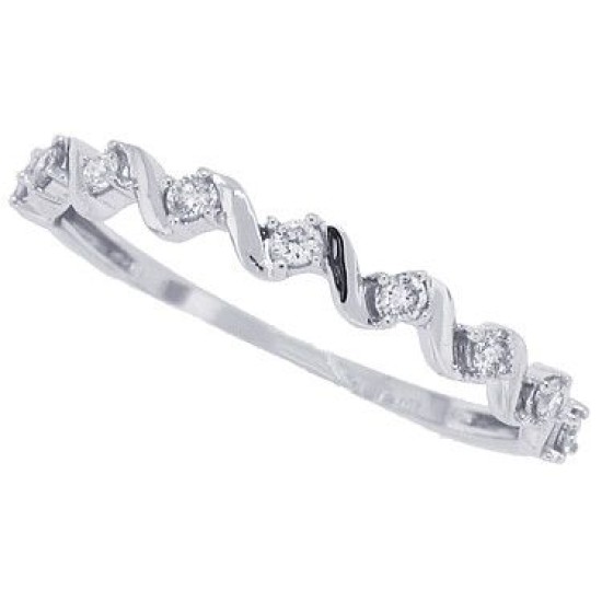 Genuine Diamond Anniversary Band in 10Kt White Gold Genuine Diamond Anniversary Band in 10Kt White Gold