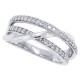 1/4ct Genuine Diamond Right Hand Band in 14Kt White Gold