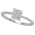 Princess Cut Diamond Engagement Ring 10Kt White Gold