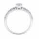 10Kt White Gold Women's Round Diamond Cluster Ring 1/2ct