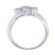 1/2ct Genuine Diamond Cluster Ring in 10Kt White Gold