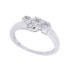 1/2ct Genuine Diamond Cluster Ring in 10Kt White Gold