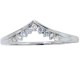 Genuine Diamond Wedding Band in 14kt White Gold