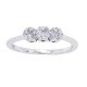 1/2ct Genuine Diamond Cluster Ring in 10Kt White Gold