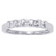 Baguette and Princess Cut Diamond Wedding Band 14Kt Gold