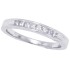 Princess Cut Diamond Wedding Band in 14kt White Gold