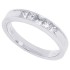 Channel Set Princess Cut Diamond Wedding Band 14Kt Gold