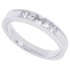 Channel Set Princess Cut Diamond Wedding Band 14Kt Gold