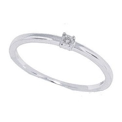 Genuine Diamond Accent Promise Ring in 10Kt White Gold
