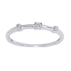 10Kt White Gold Genuine Diamond Accent Promise Ring