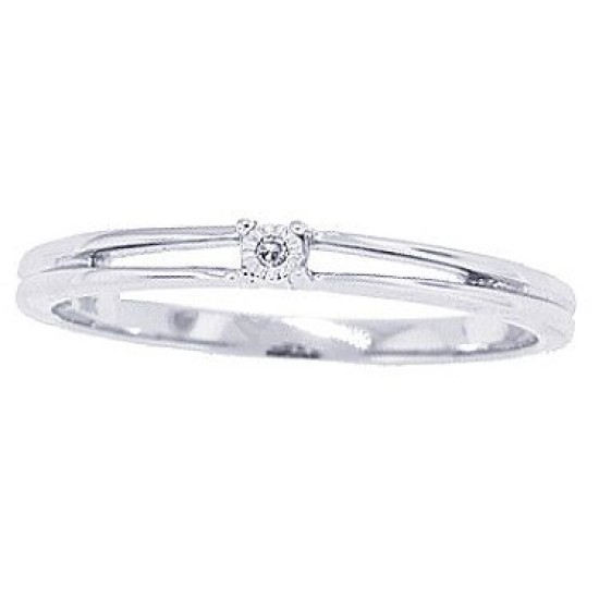 Diamond Accent Promise Ring in 10Kt White Gold