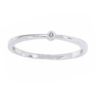 Illusion Set Diamond Promise Ring in 10Kt White Gold