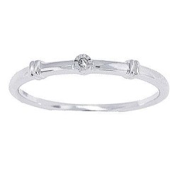 Genuine Diamond Accent Promise Ring in 10Kt White Gold