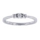 10Kt Gold Genuine Diamond Accent Three Stone Promise Ring