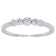 Diamond Accent Three Stone Promise Ring 10Kt White Gold 