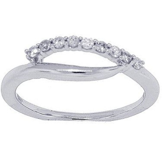 Women's Fashion Diamond Ring in 14kt White Gold