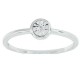 Illusion Set Diamond Promise Ring in 14Kt White Gold