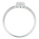 Illusion Set Diamond Promise Ring in 14Kt White Gold