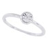 Illusion Set Diamond Promise Ring in 14Kt White Gold