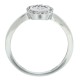 Illusion Set Diamond Promise Ring in 10Kt White Gold