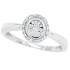 Illusion Set Diamond Promise Ring in 10Kt White Gold