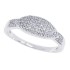 Pave Set Diamond Wedding Band in 10kt White Gold 