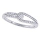 Diamond Right Hand Ring in 10Kt White Gold