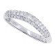 Pave Set Diamond Wedding Band in 14kt White Gold