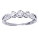 Infinity Diamond Three Stone Ring in 14Kt White Gold