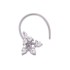 Cubic Zirconia Nose Pin in Sterling Silver