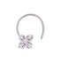 Cubic Zirconia Nose Pin in Sterling Silver