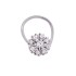 Cubic Zirconia Nose Pin in Sterling Silver